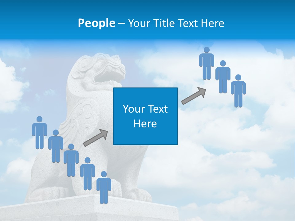 Doorstep Oriental Guardian PowerPoint Template