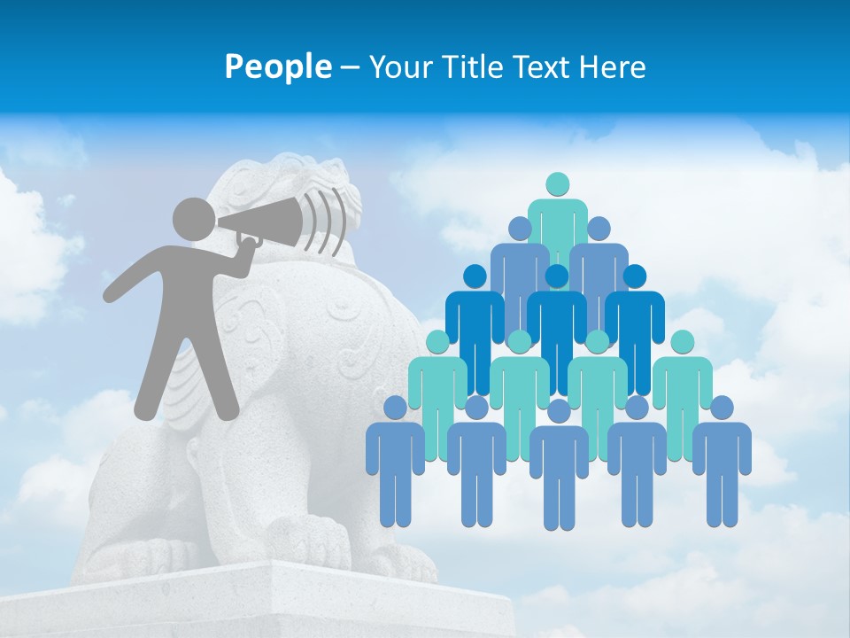 Doorstep Oriental Guardian PowerPoint Template