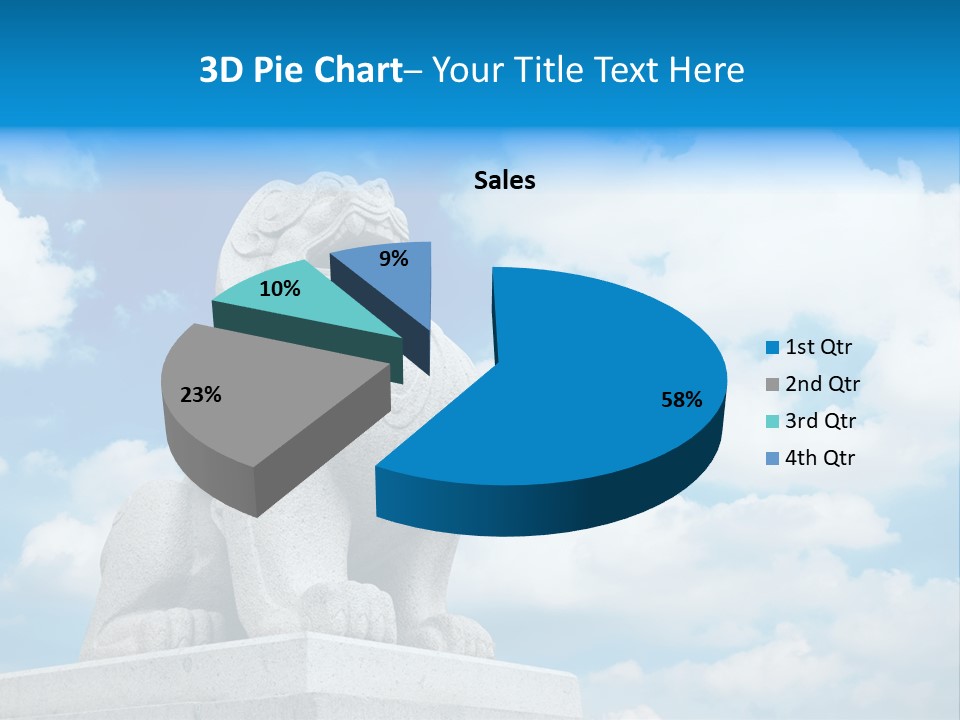 Doorstep Oriental Guardian PowerPoint Template