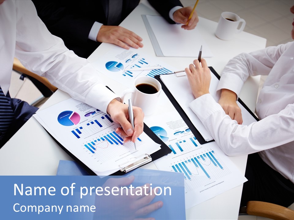 Busy Charts Review PowerPoint Template