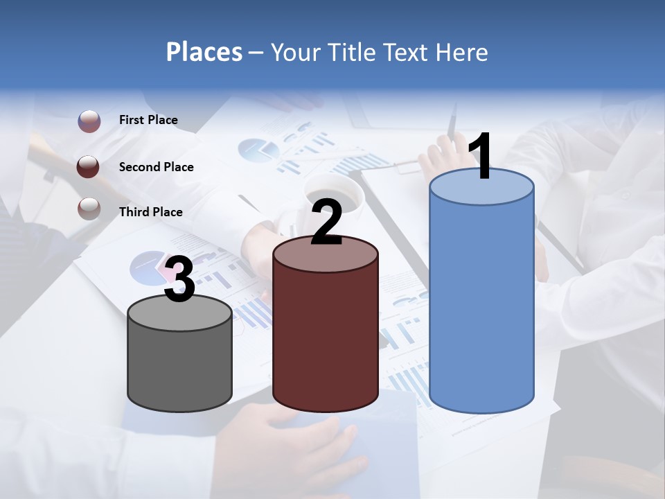 Busy Charts Review PowerPoint Template