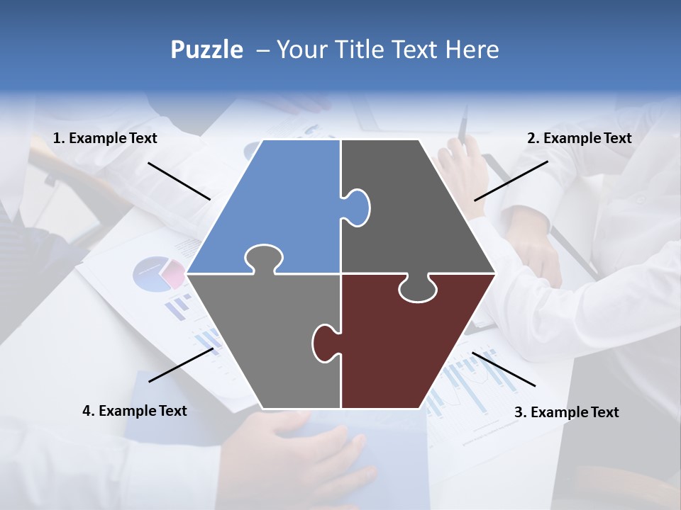 Busy Charts Review PowerPoint Template