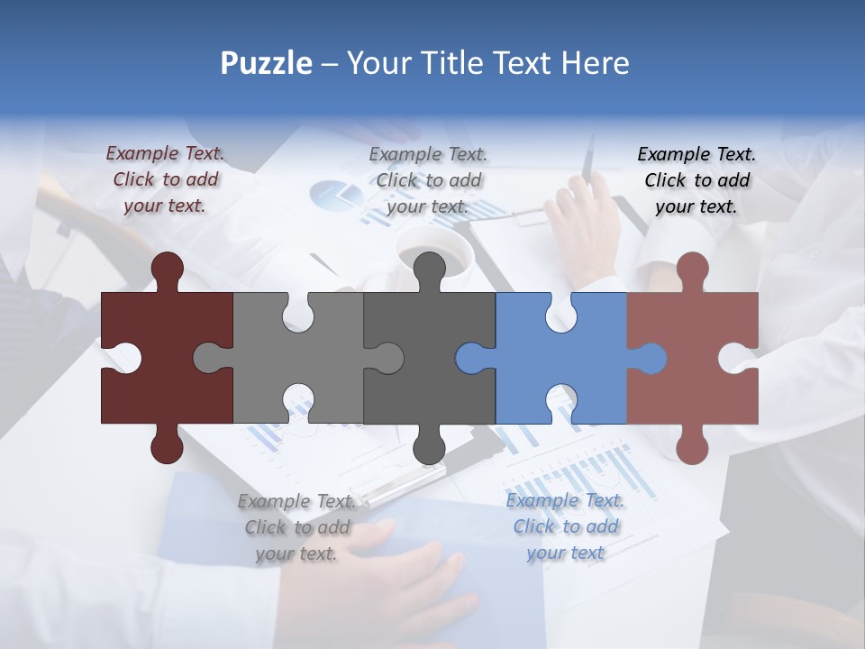 Busy Charts Review PowerPoint Template
