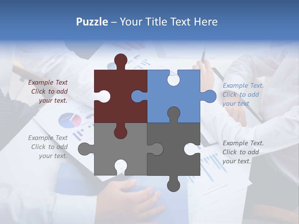 Busy Charts Review PowerPoint Template