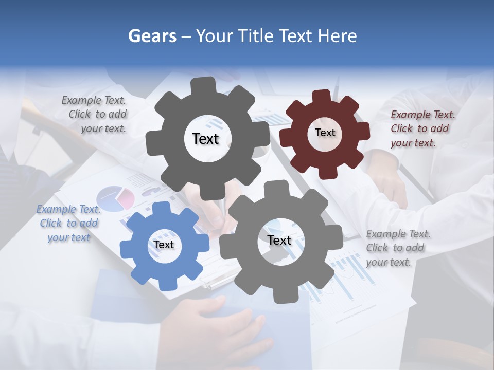 Busy Charts Review PowerPoint Template