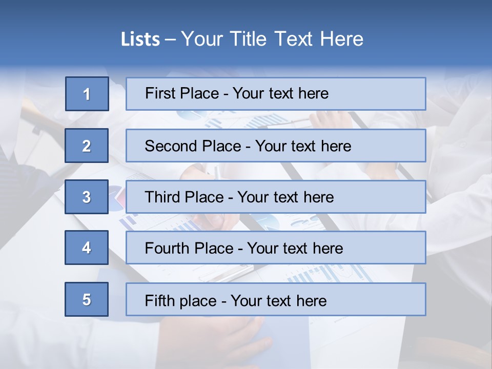 Busy Charts Review PowerPoint Template