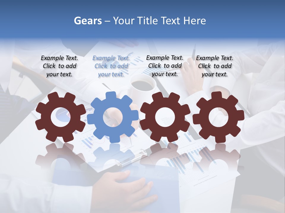 Busy Charts Review PowerPoint Template