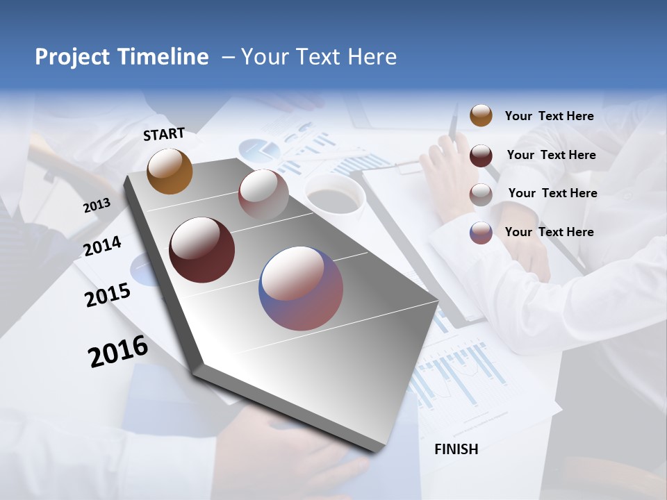 Busy Charts Review PowerPoint Template