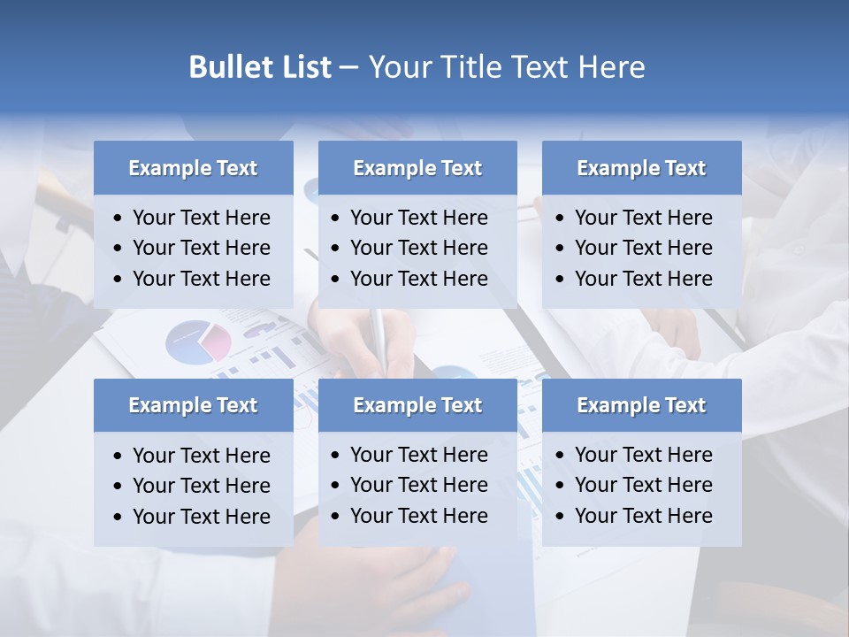 Busy Charts Review PowerPoint Template