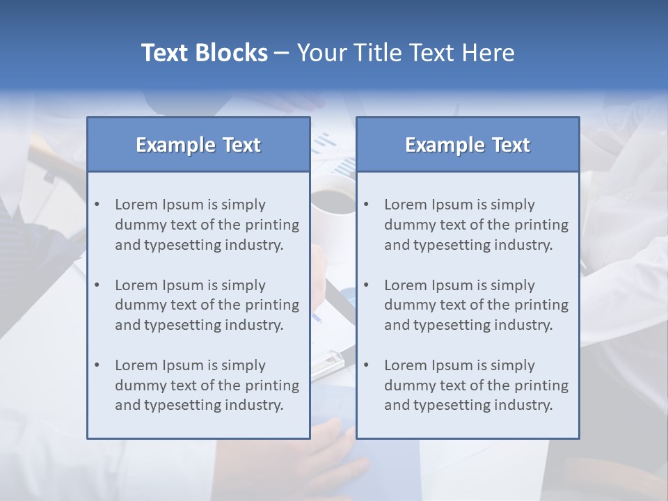 Busy Charts Review PowerPoint Template
