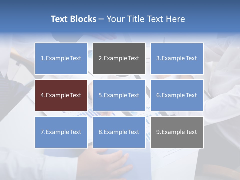 Busy Charts Review PowerPoint Template