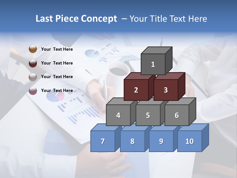 Busy Charts Review PowerPoint Template