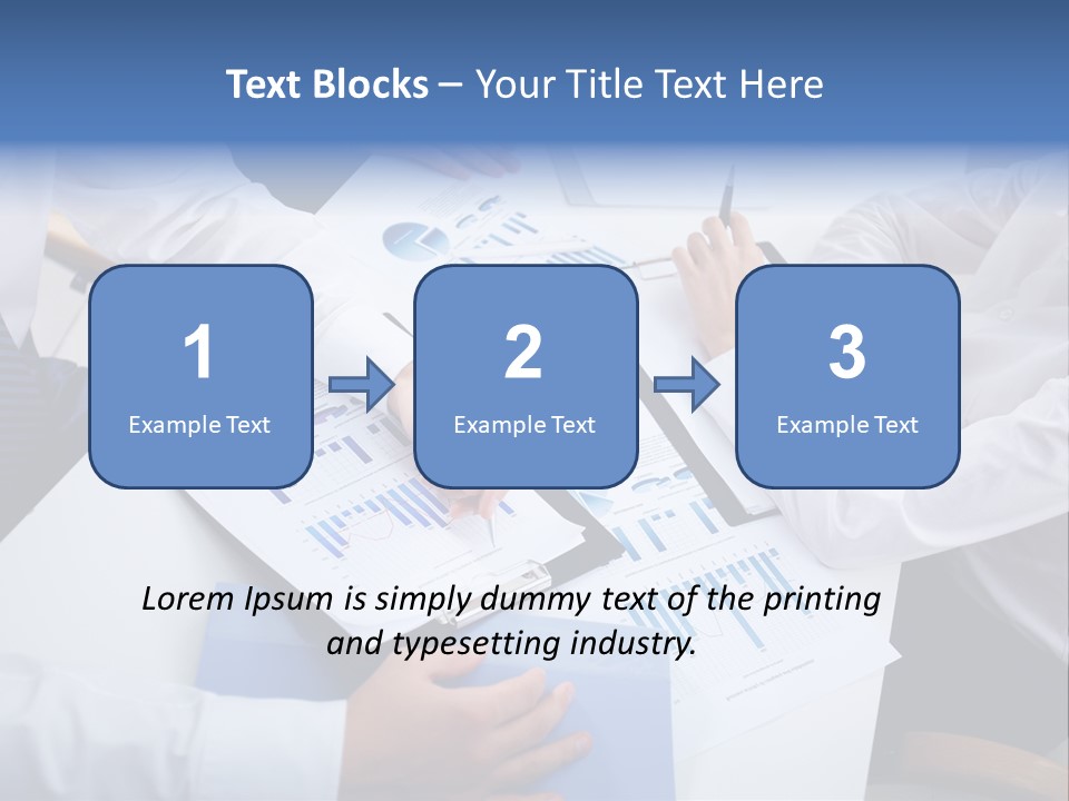Busy Charts Review PowerPoint Template