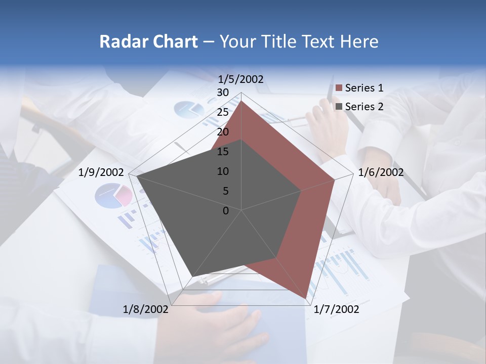 Busy Charts Review PowerPoint Template