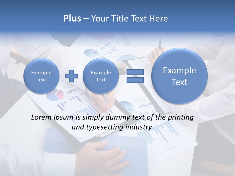 Busy Charts Review PowerPoint Template