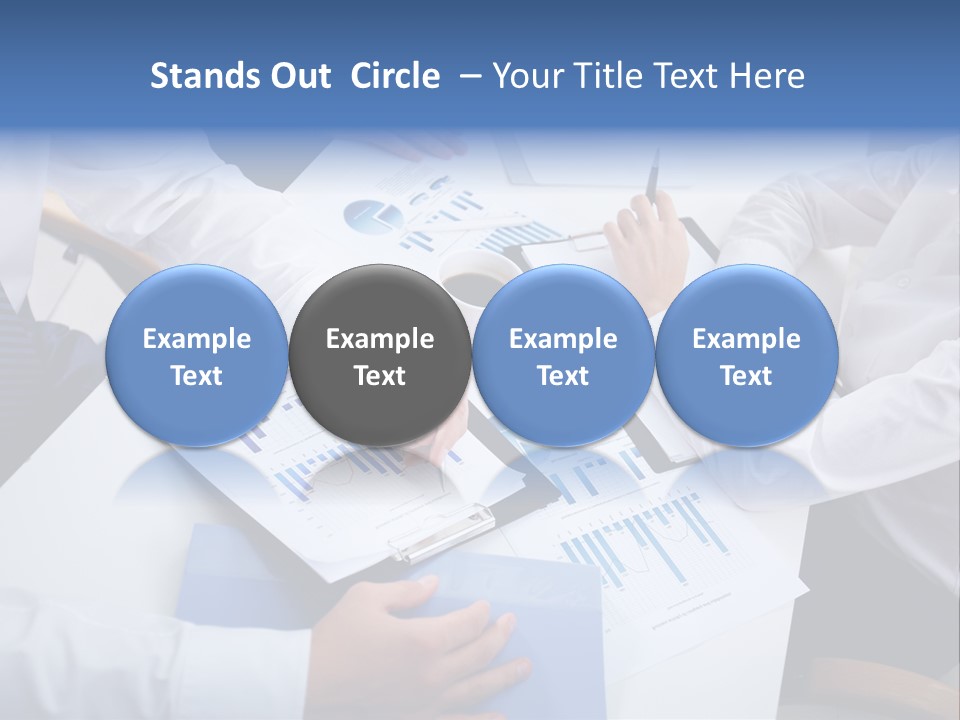 Busy Charts Review PowerPoint Template