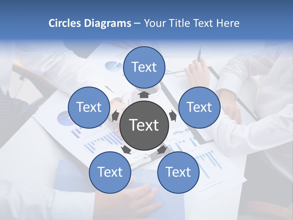 Busy Charts Review PowerPoint Template