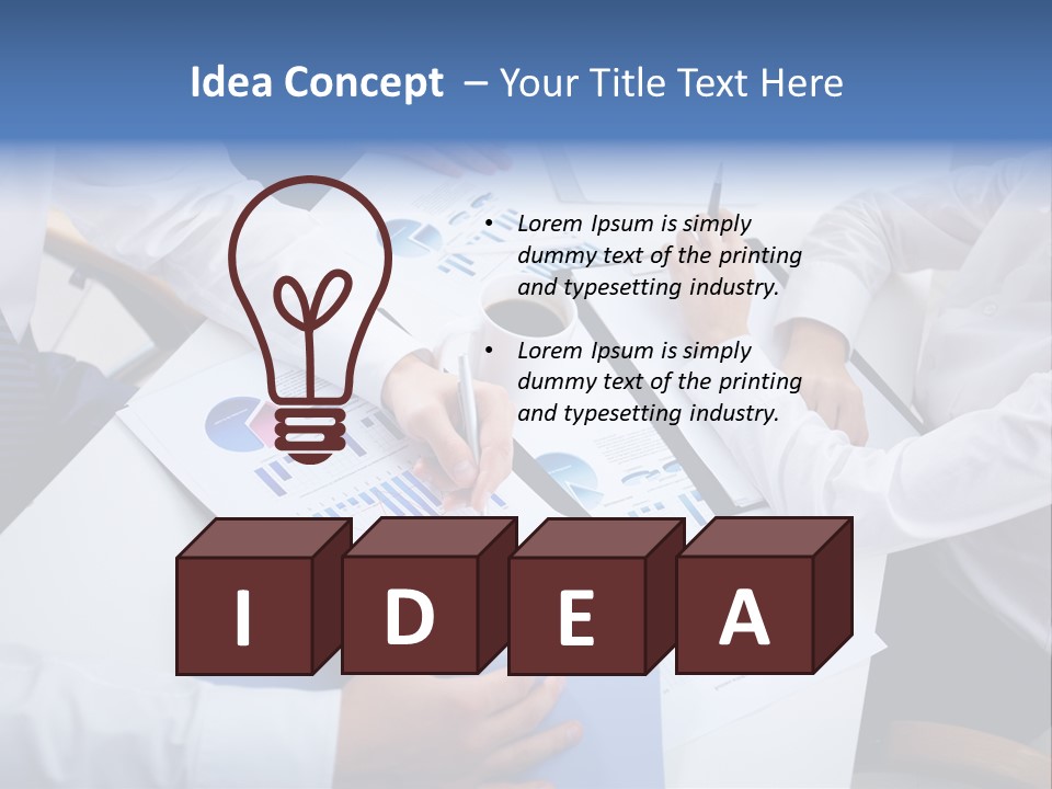 Busy Charts Review PowerPoint Template