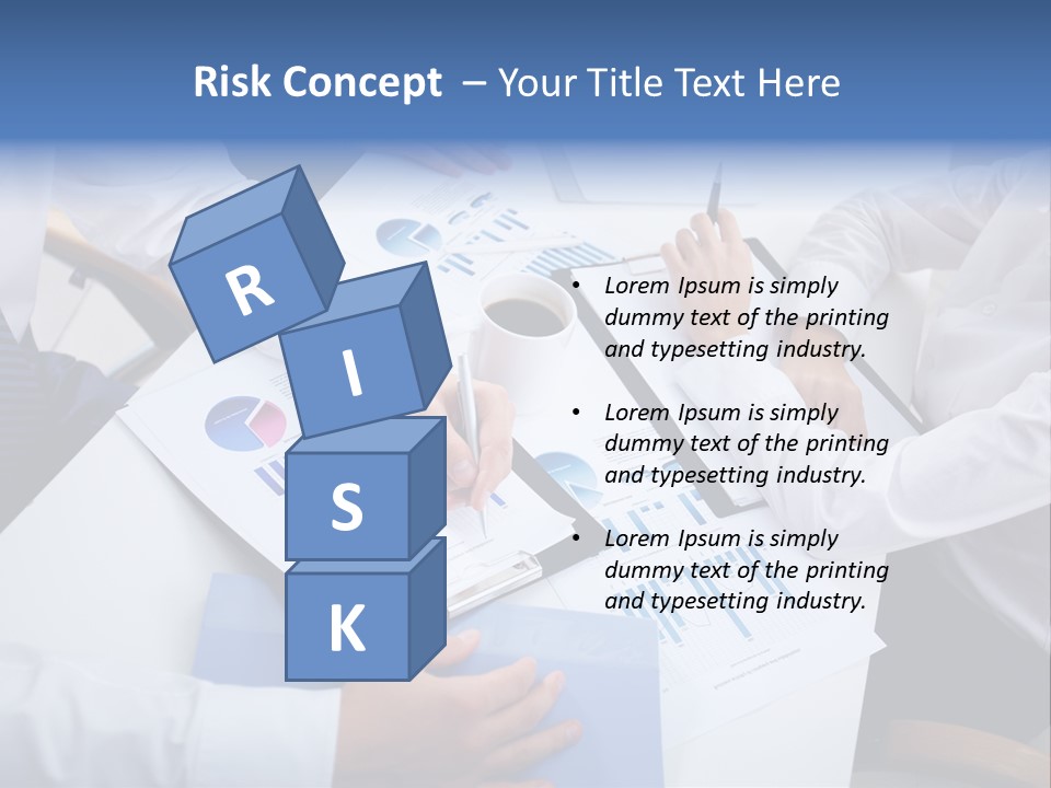 Busy Charts Review PowerPoint Template