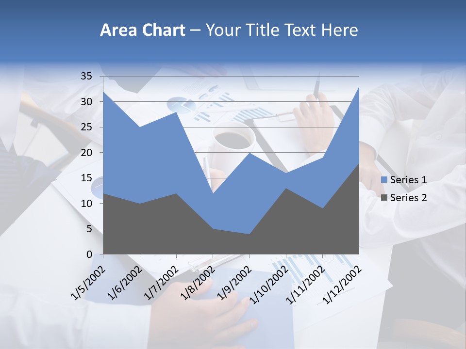 Busy Charts Review PowerPoint Template