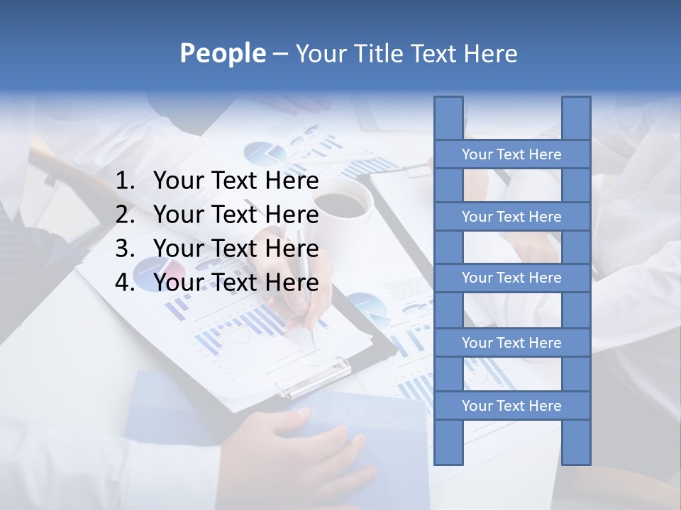 Busy Charts Review PowerPoint Template