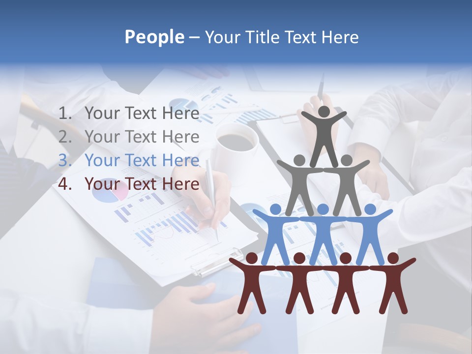 Busy Charts Review PowerPoint Template