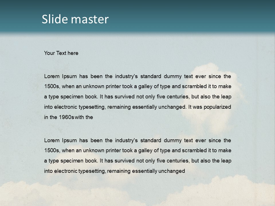 Wallpaper Abstract Watercolor PowerPoint Template