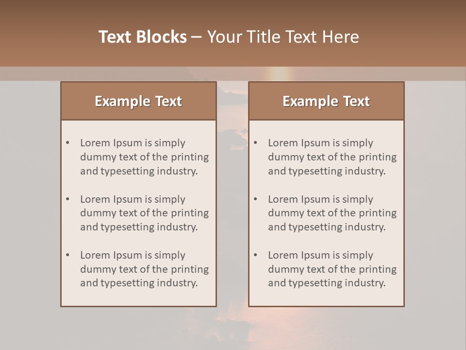 Cylinder Horizon Rural Site PowerPoint Template