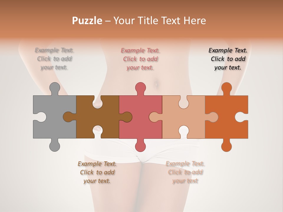 One Stomach Slender PowerPoint Template