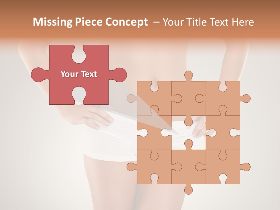 One Stomach Slender PowerPoint Template