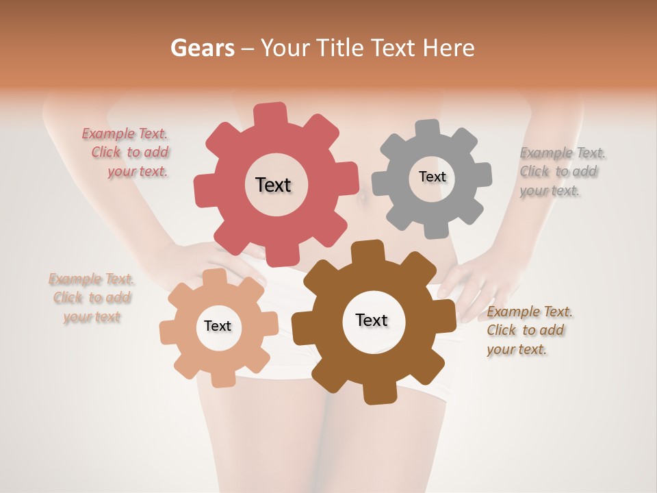 One Stomach Slender PowerPoint Template