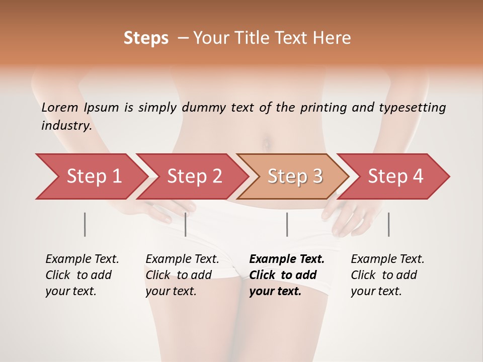 One Stomach Slender PowerPoint Template