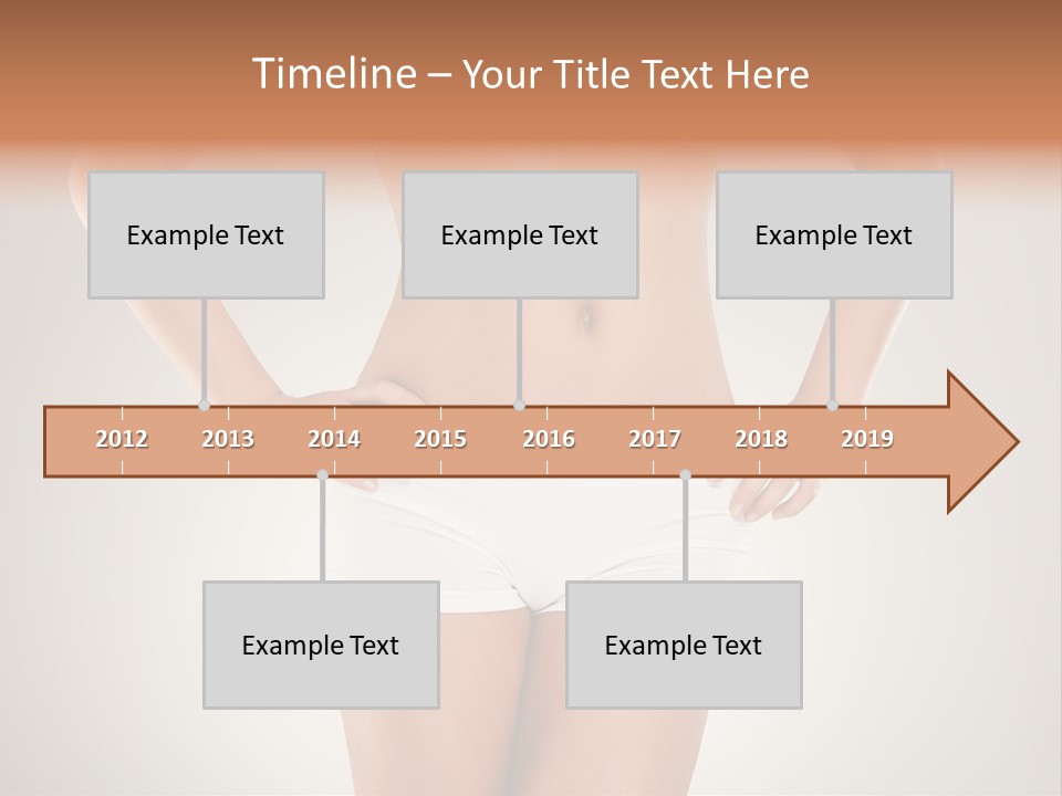 One Stomach Slender PowerPoint Template
