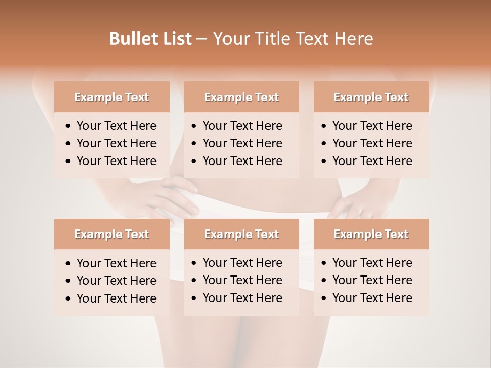 One Stomach Slender PowerPoint Template