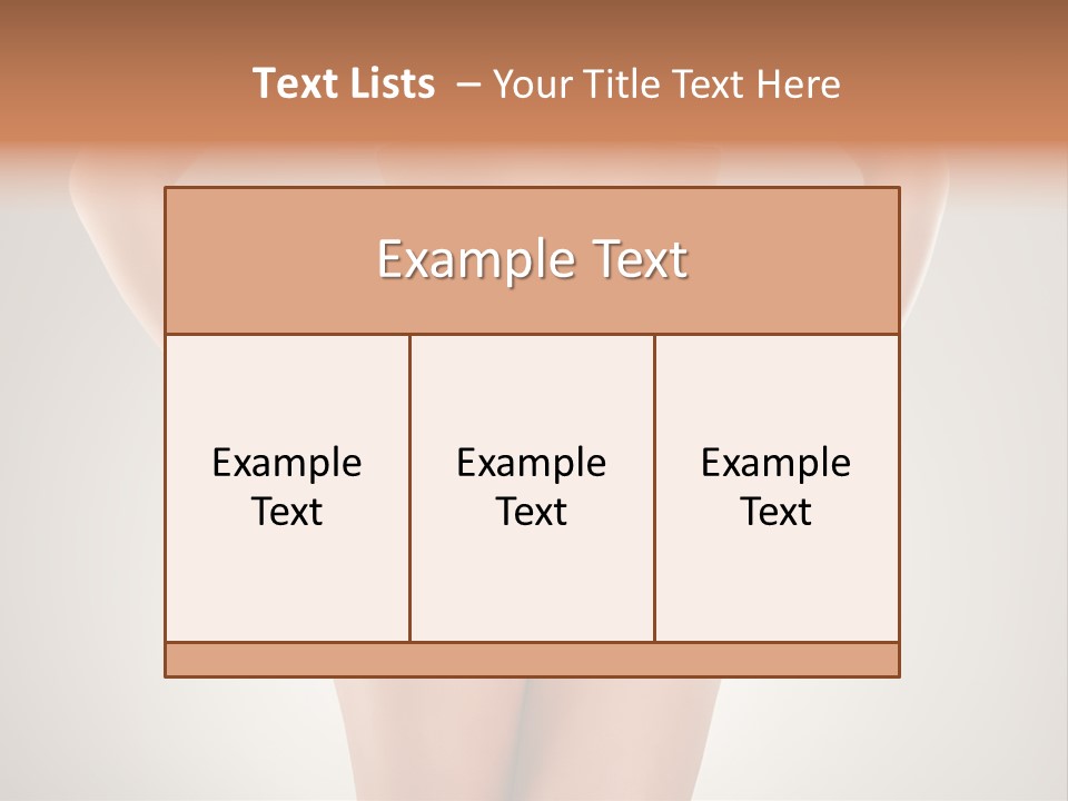One Stomach Slender PowerPoint Template