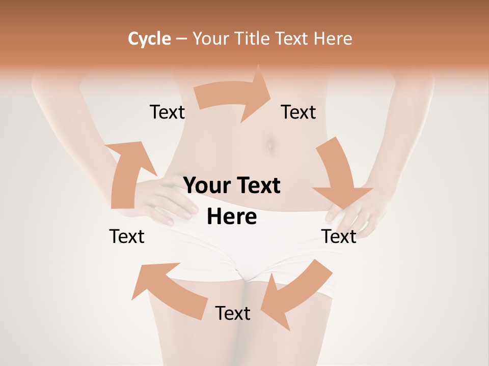 One Stomach Slender PowerPoint Template