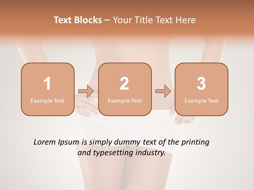 One Stomach Slender PowerPoint Template