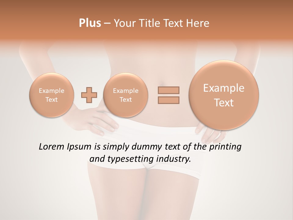 One Stomach Slender PowerPoint Template