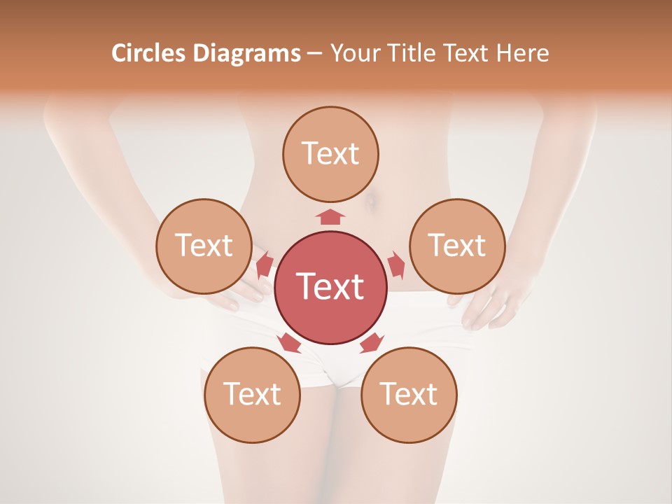 One Stomach Slender PowerPoint Template