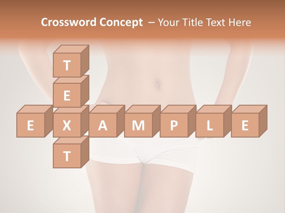 One Stomach Slender PowerPoint Template