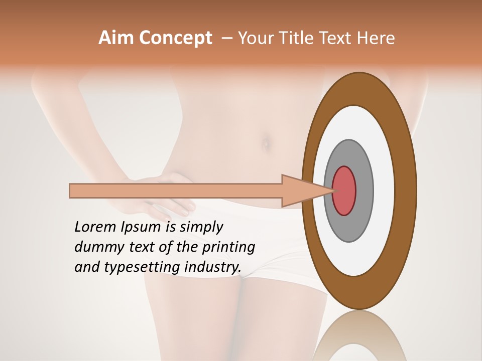 One Stomach Slender PowerPoint Template