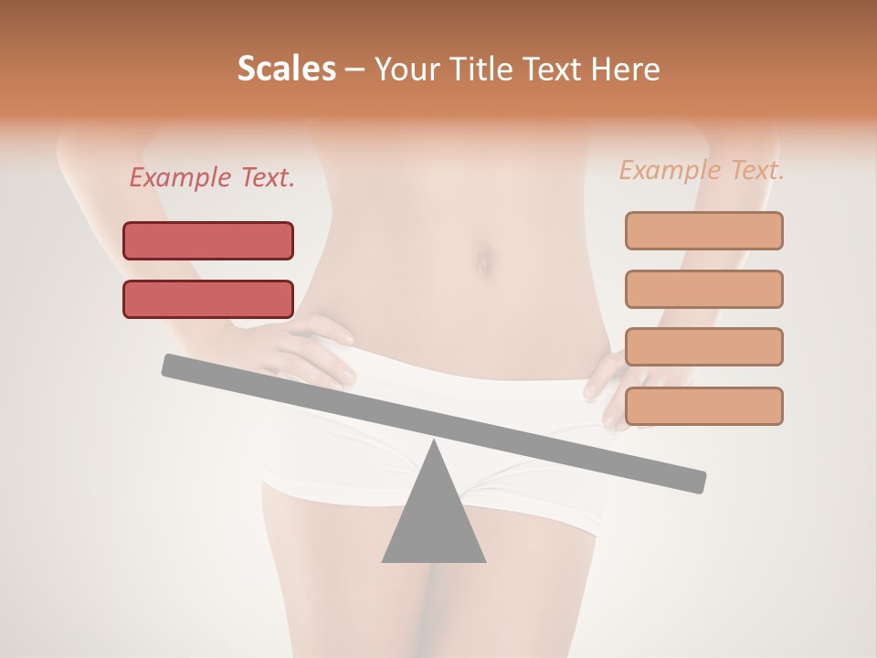 One Stomach Slender PowerPoint Template