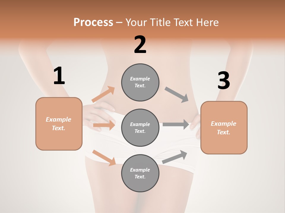 One Stomach Slender PowerPoint Template