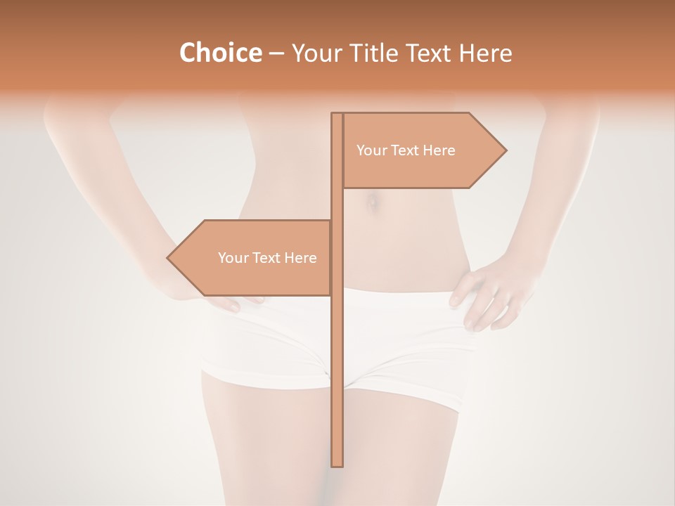 One Stomach Slender PowerPoint Template