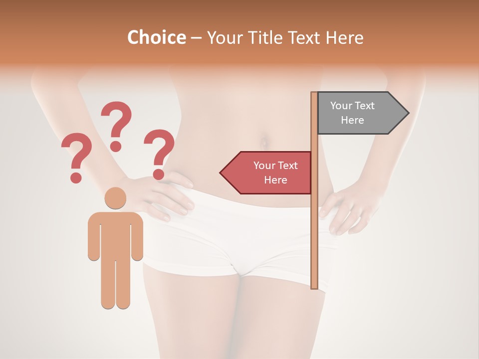 One Stomach Slender PowerPoint Template