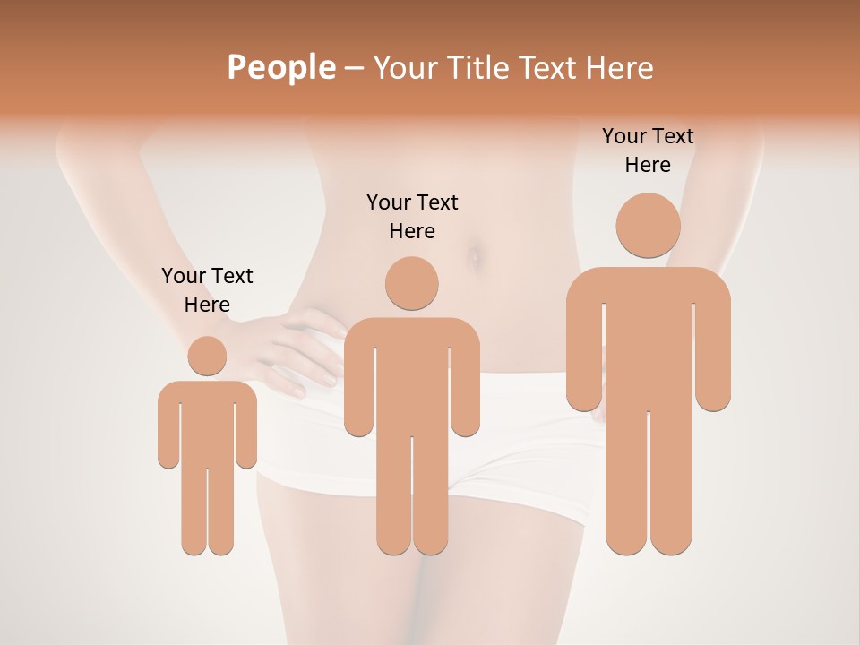 One Stomach Slender PowerPoint Template