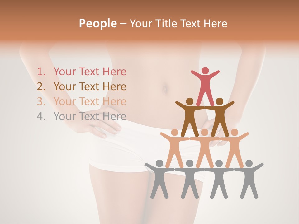 One Stomach Slender PowerPoint Template