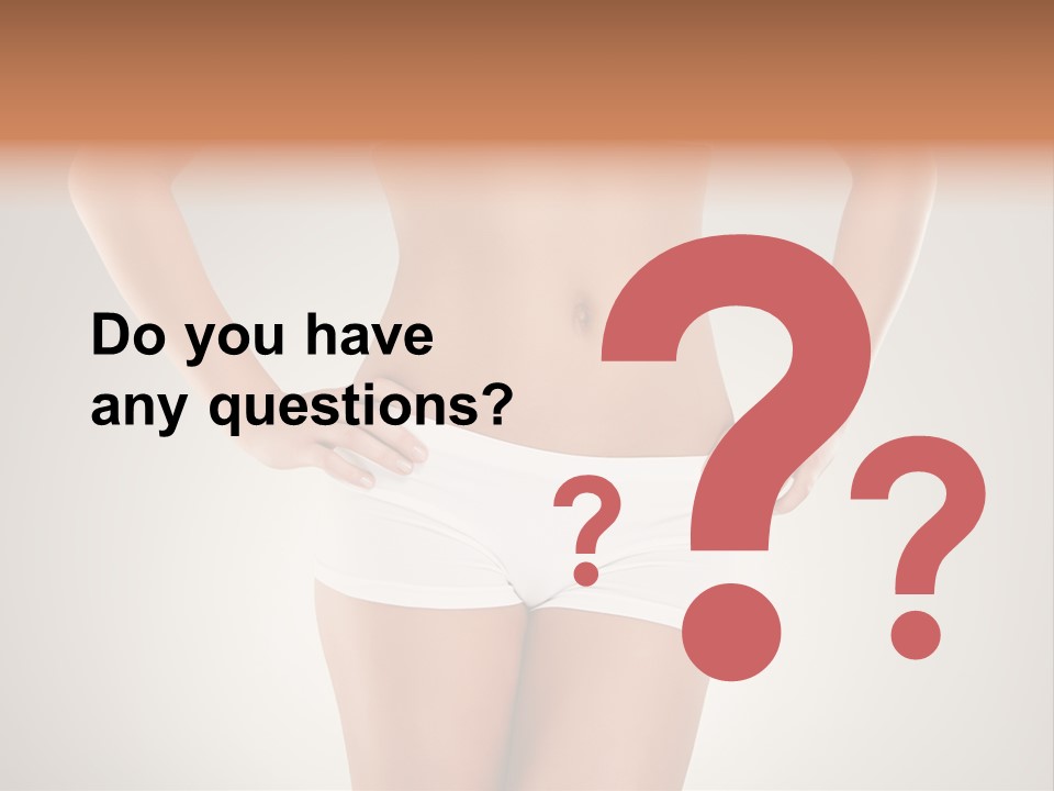 One Stomach Slender PowerPoint Template