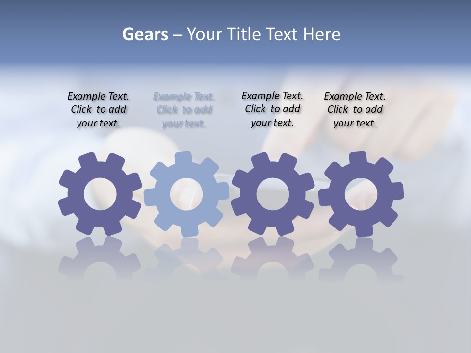 Person Mobile Technology PowerPoint Template