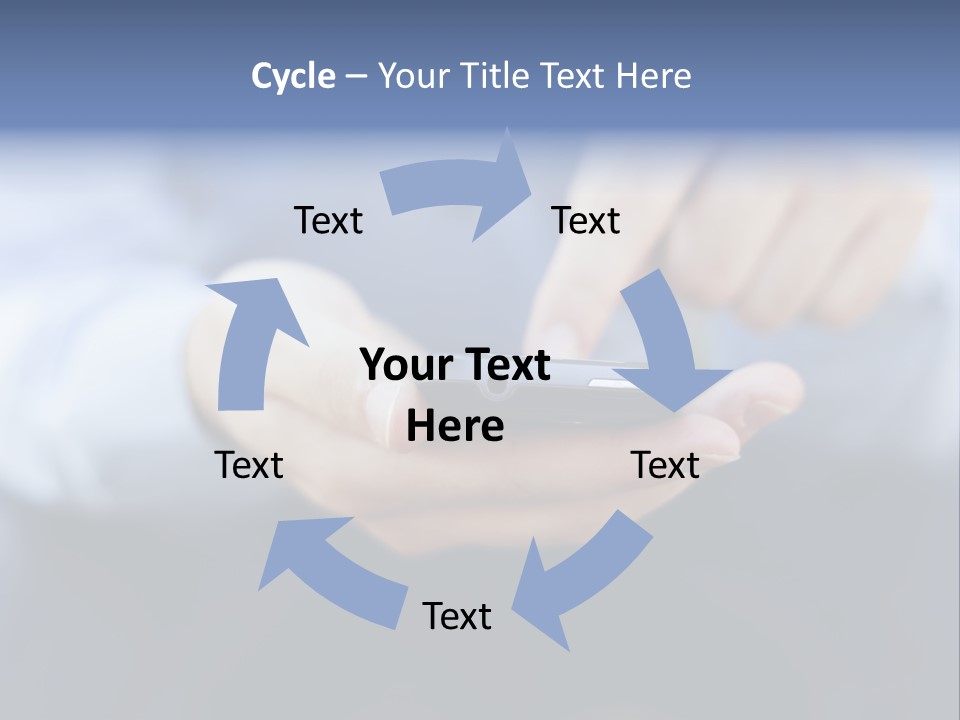 Person Mobile Technology PowerPoint Template